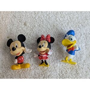 Disney Tiny Minnie Mickey Donald Duck Figures Collectible Toys Small Size 2 inch